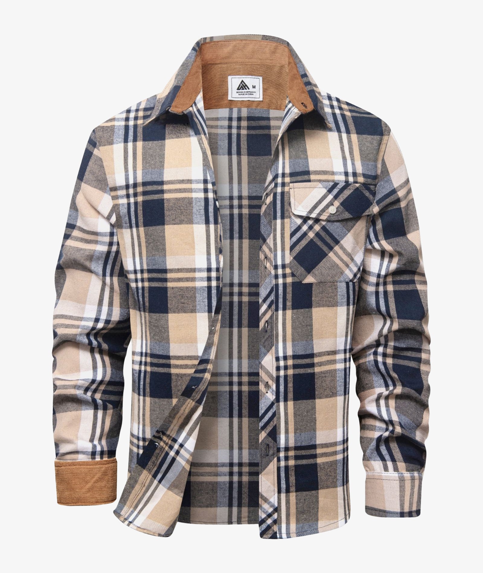 Camisa Chaqueta a Cuadros para Hombre