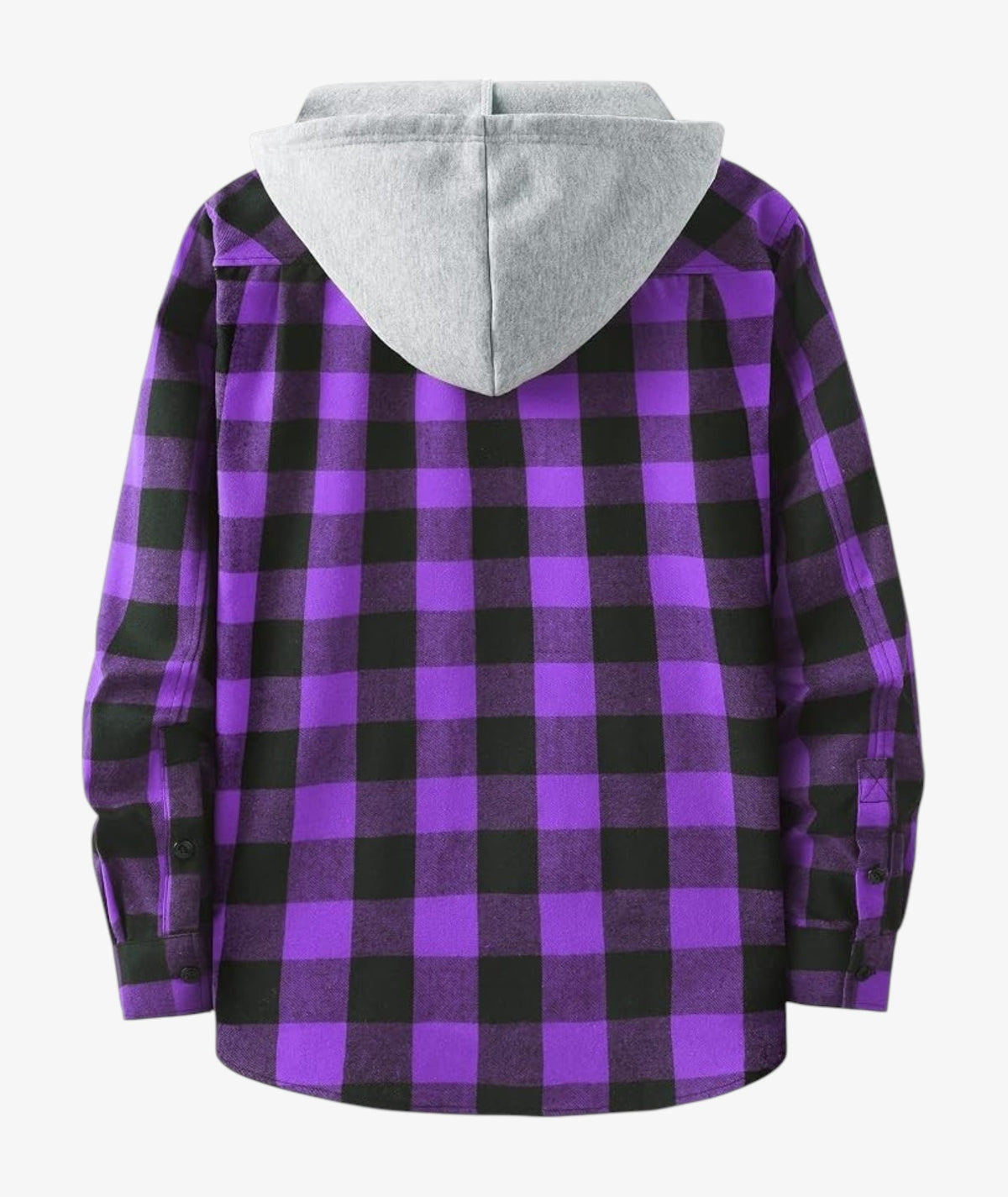 Camisa a cuadros con capucha