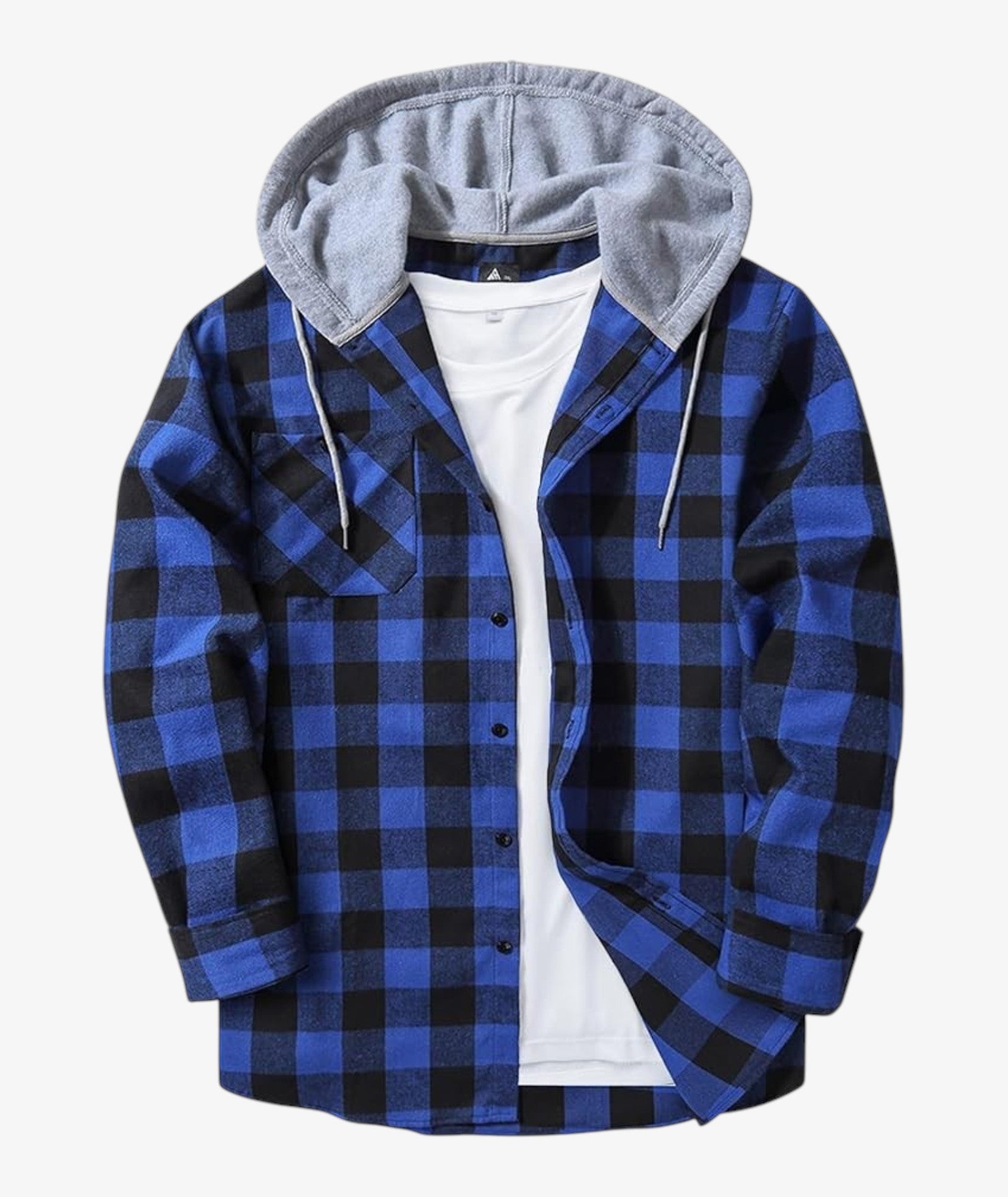 Camisa a cuadros con capucha