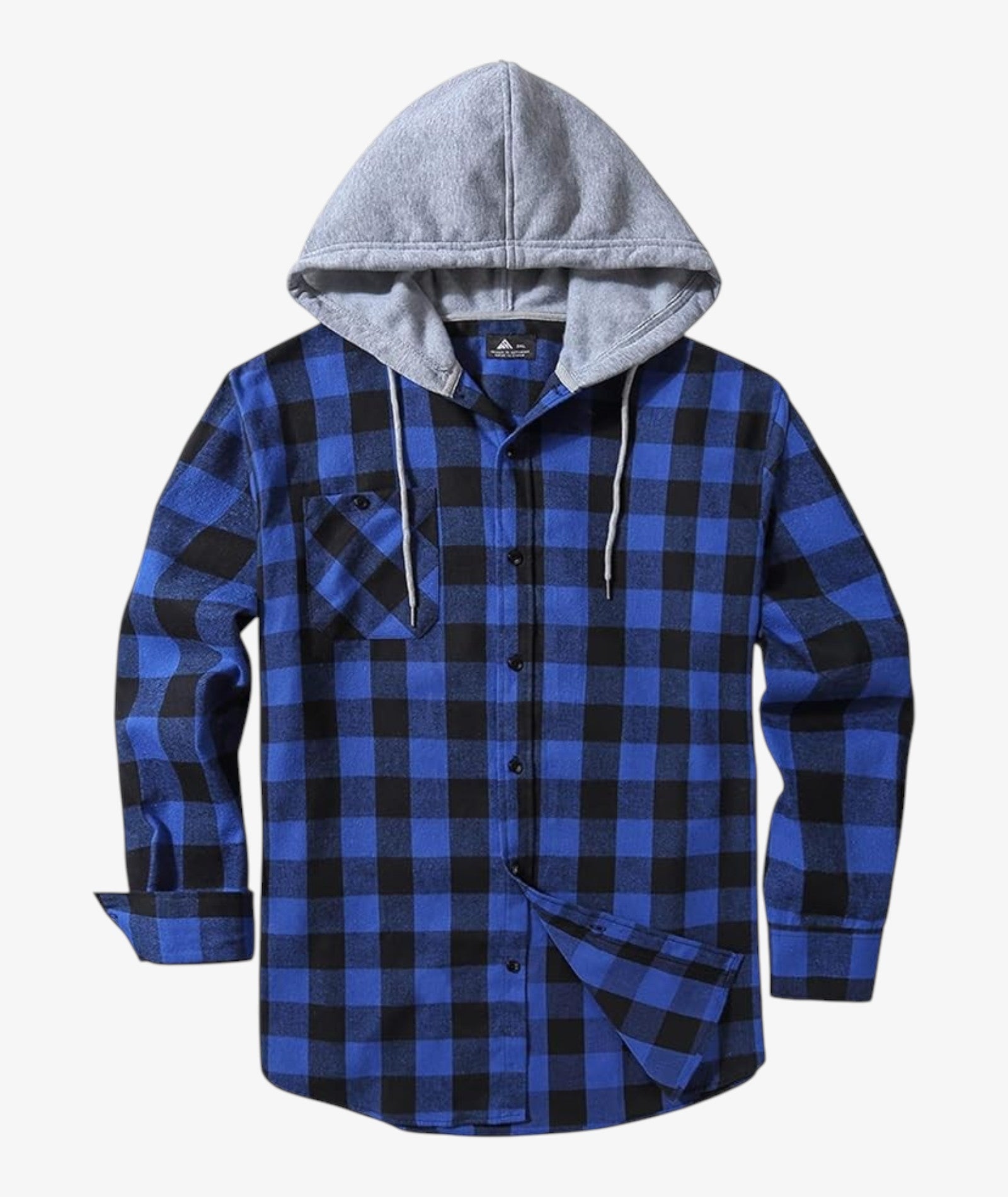 Camisa a cuadros con capucha