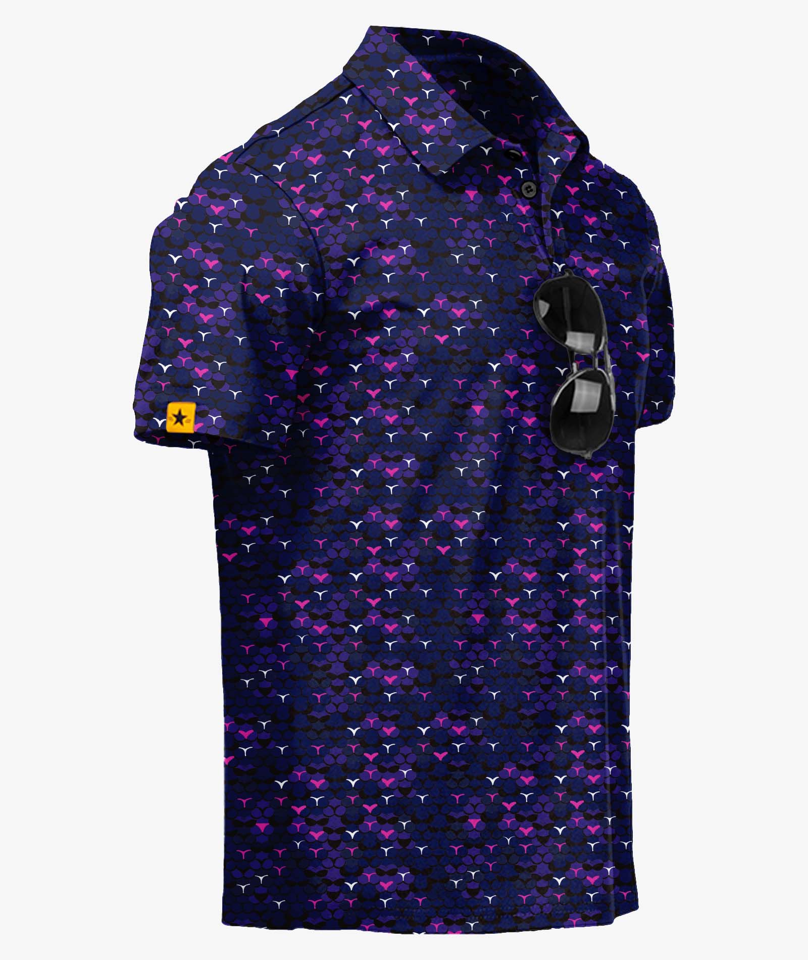 ZITY Scale Pattern Golf Polo