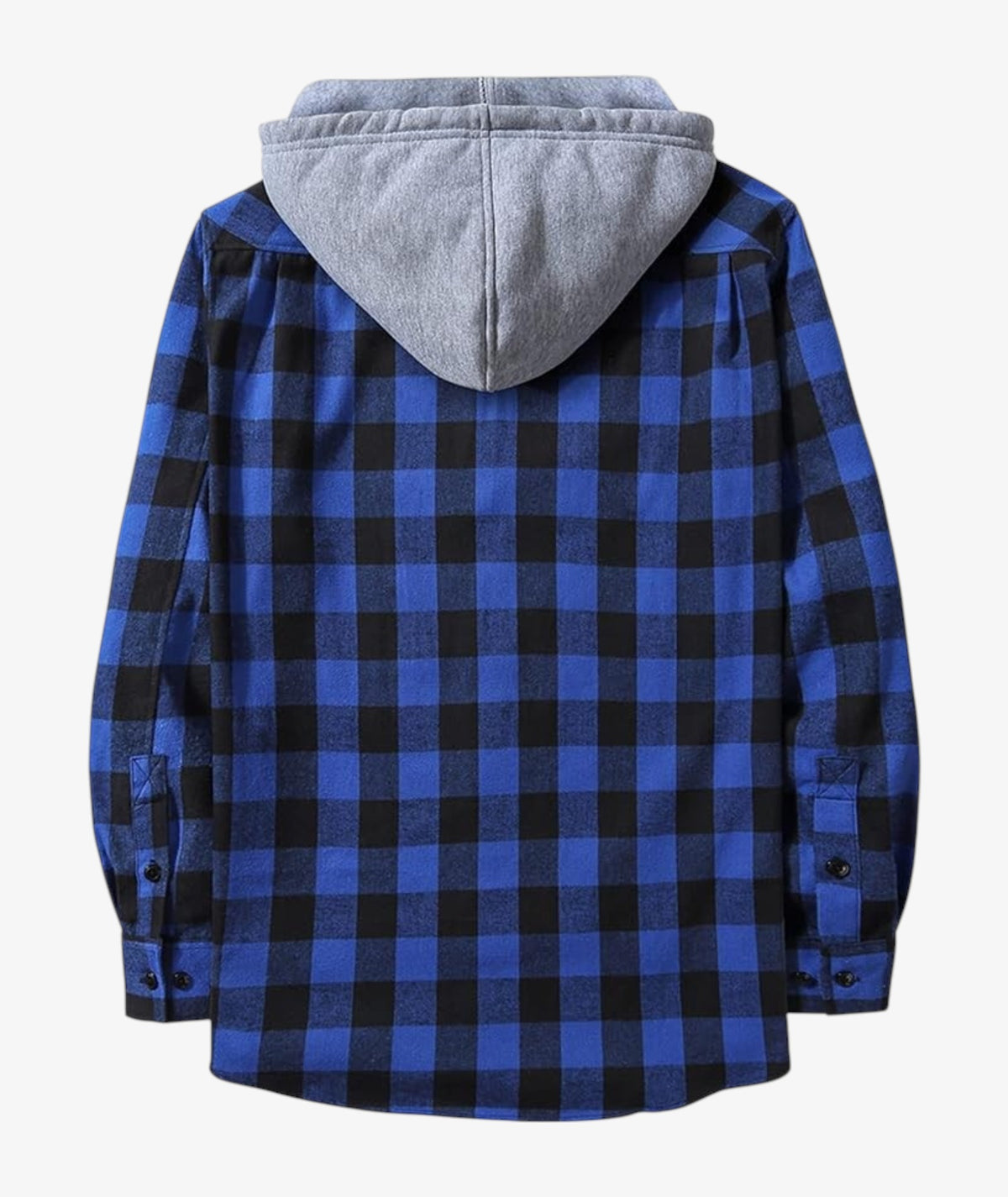 Camisa a cuadros con capucha