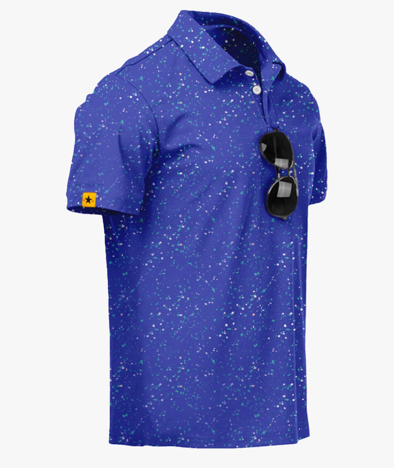 ZITY Blue Nebula Golf Polo