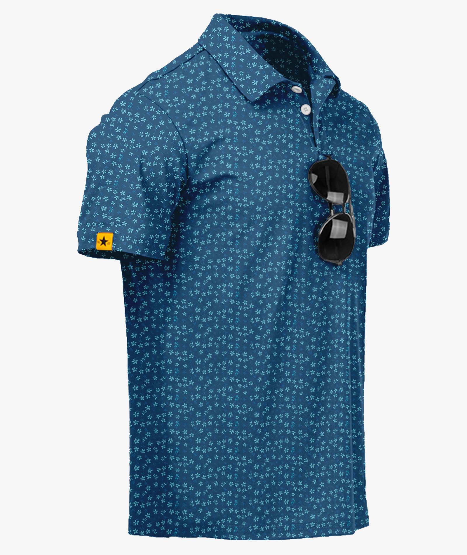 ZITY Coastal Bloom Golf Polo