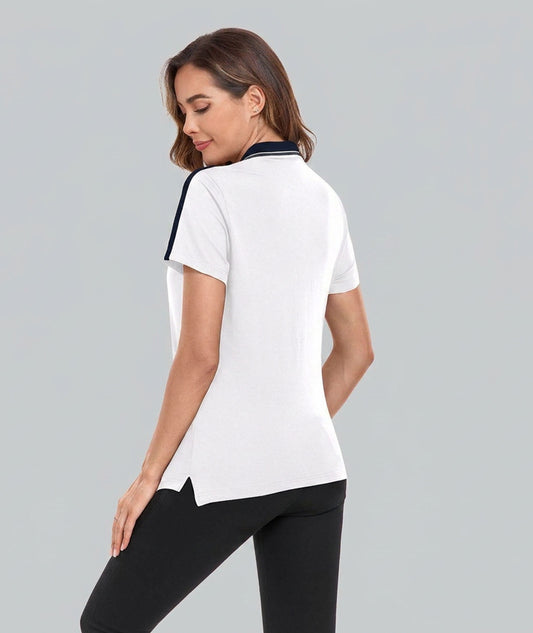 Contrast Collar Polo Shirt