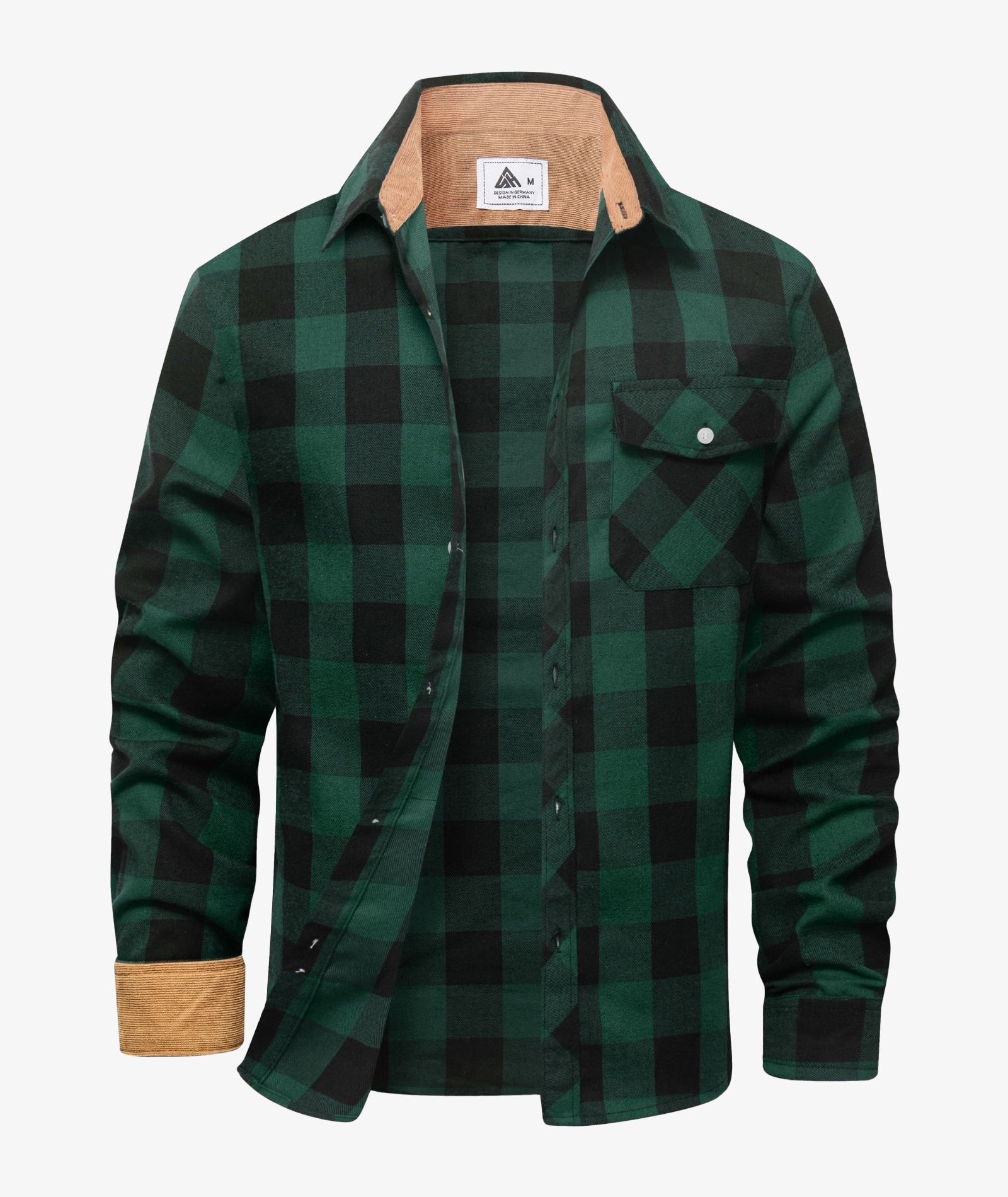 Camisa Chaqueta a Cuadros para Hombre