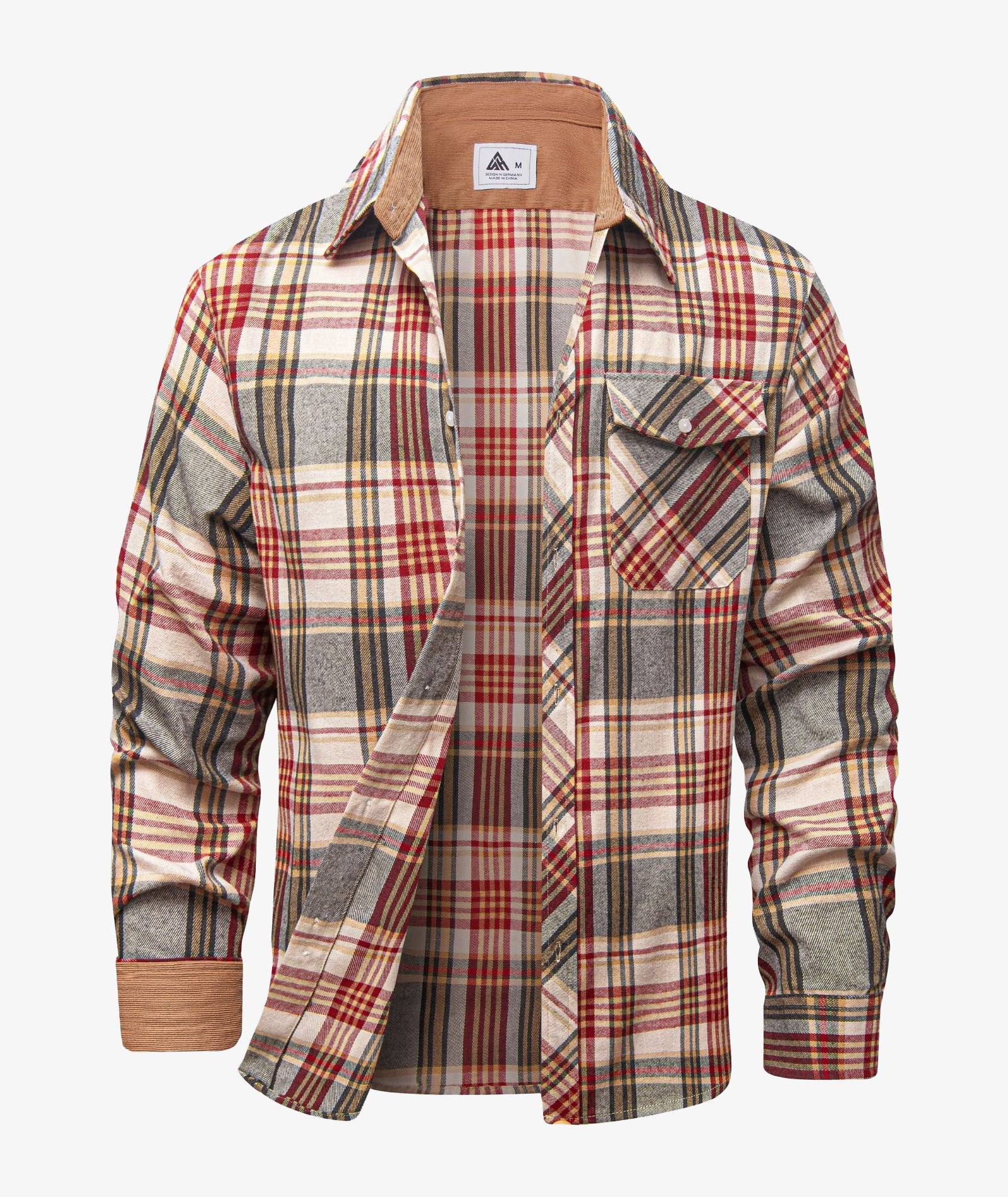 Camisa Chaqueta a Cuadros para Hombre