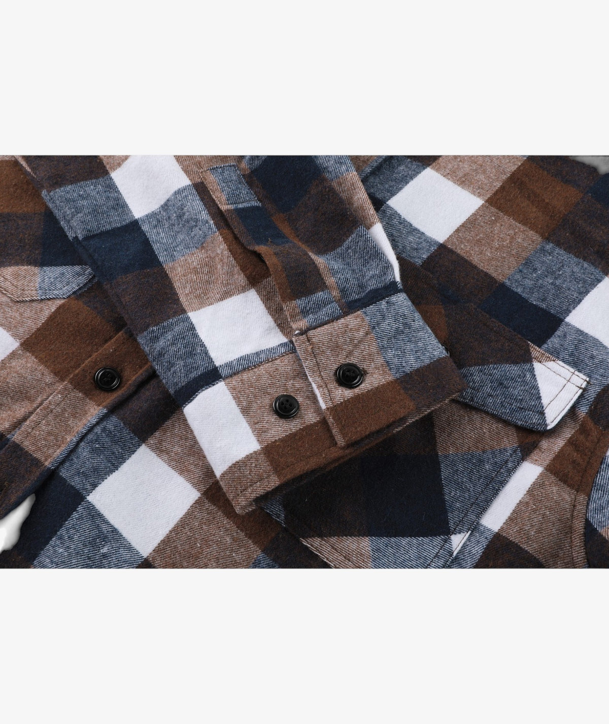 Layered Plaid Hooded Shirt