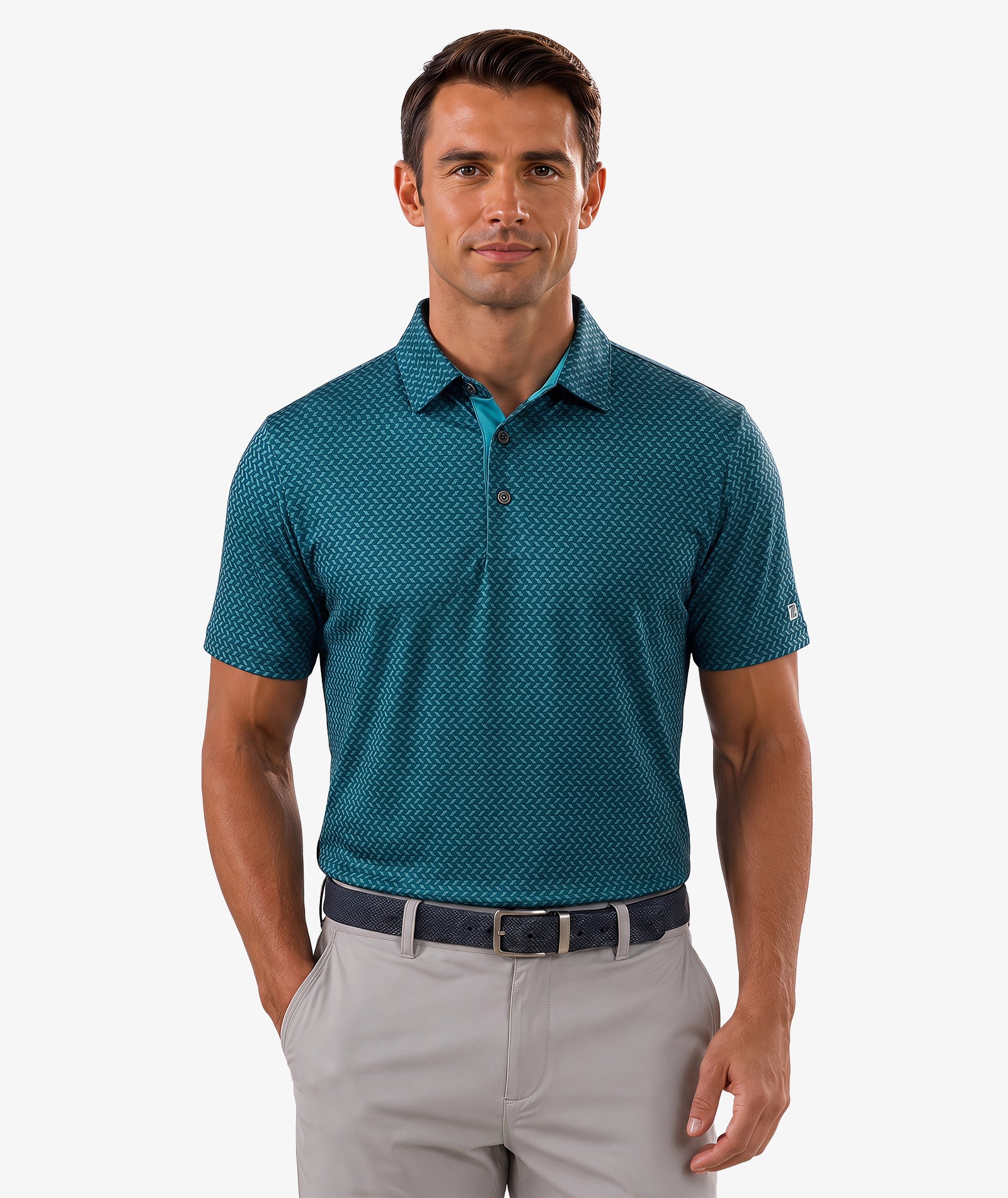 Polo de golf Chevron