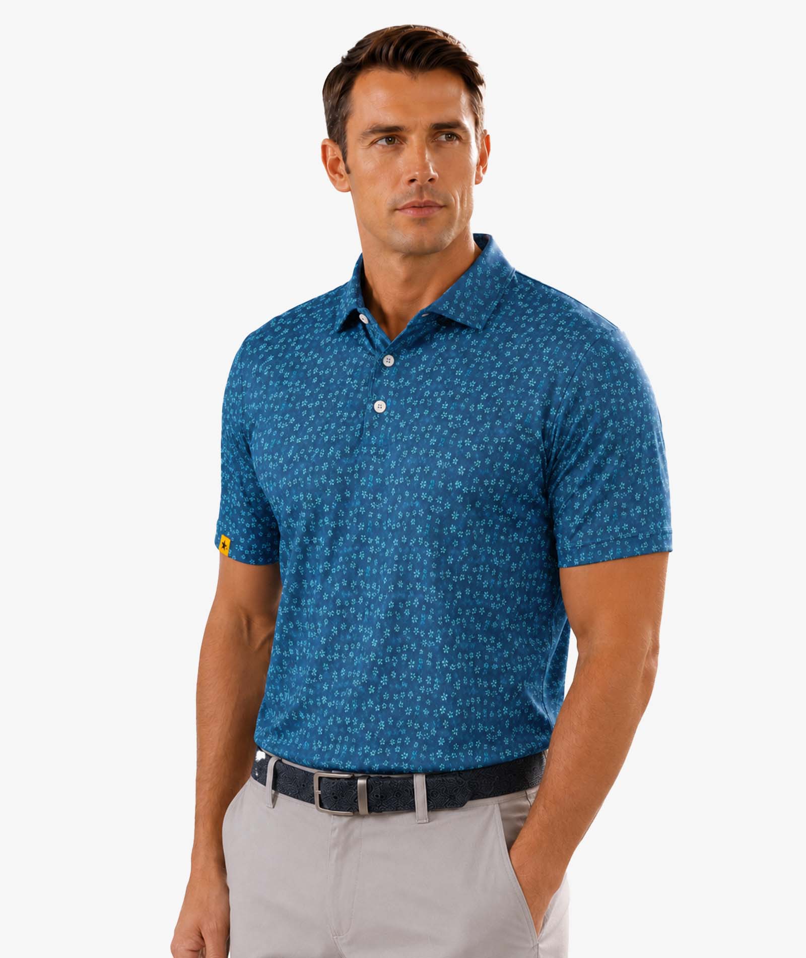 ZITY Coastal Bloom Golf Polo