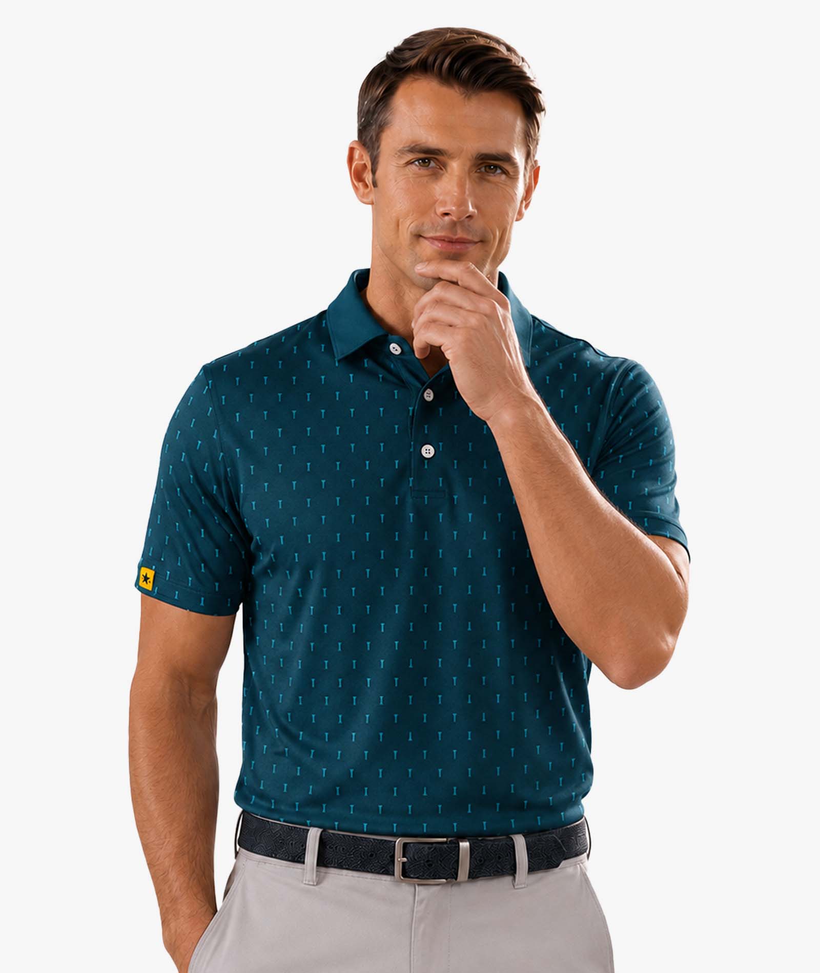 ZITY Tee Print Golf Polo