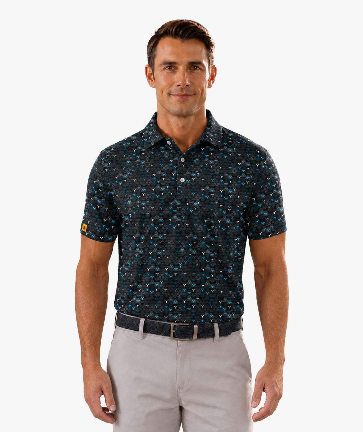 ZITY Shadow Matrix Golf Polo
