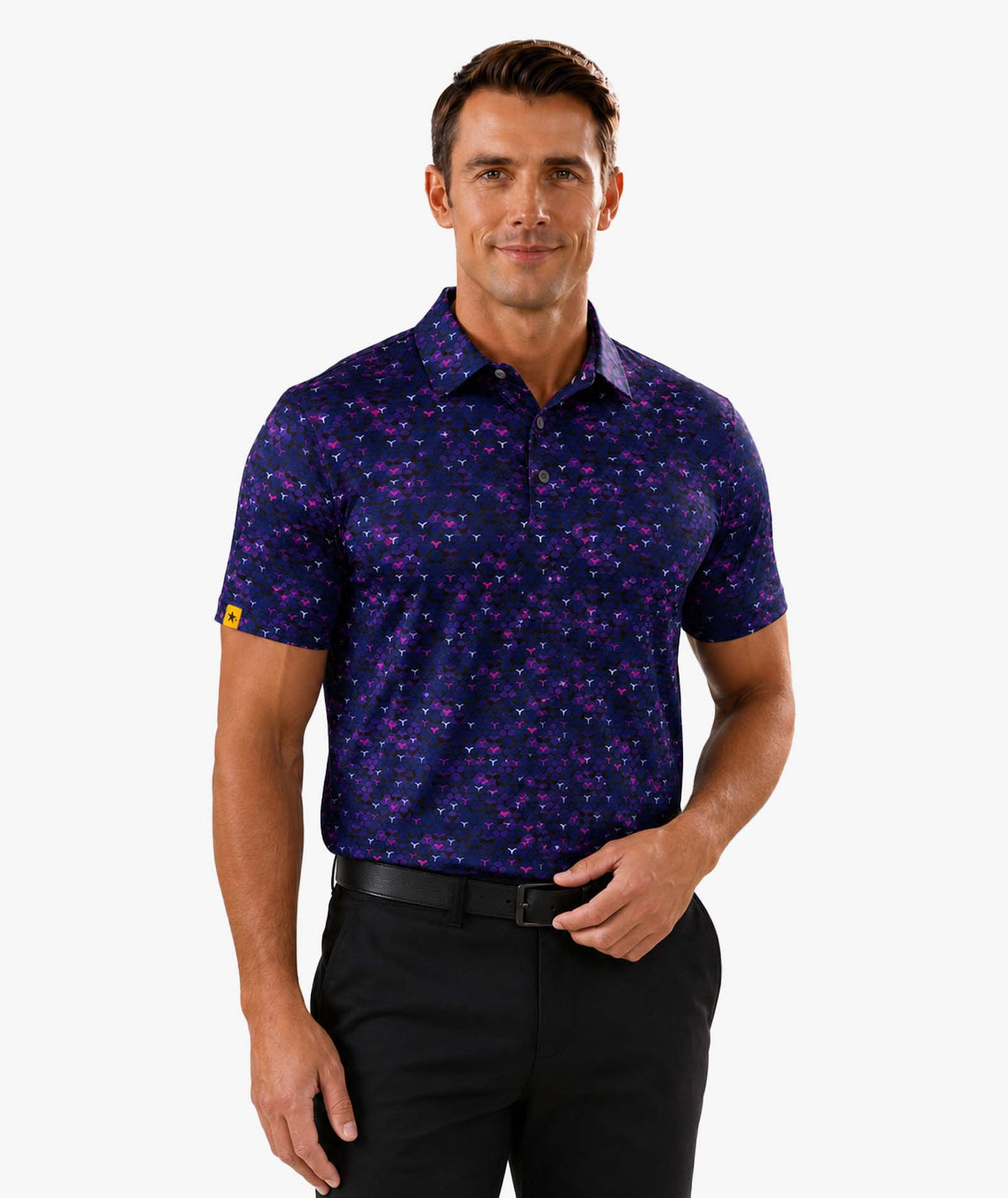 ZITY Scale Pattern Golf Polo