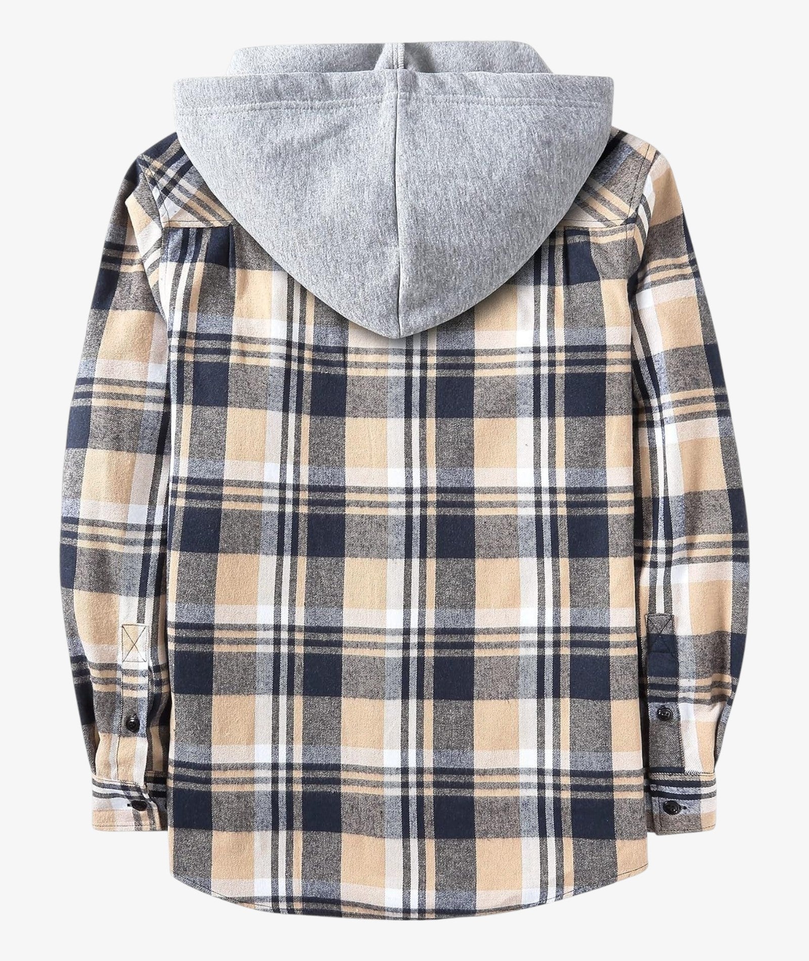 Camisa a cuadros con capucha