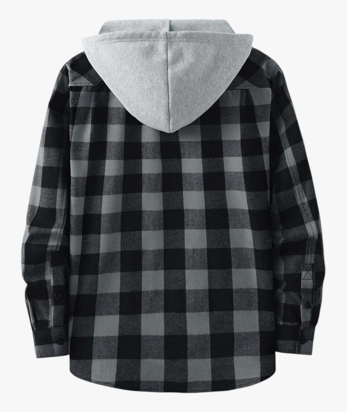 Camisa a cuadros con capucha