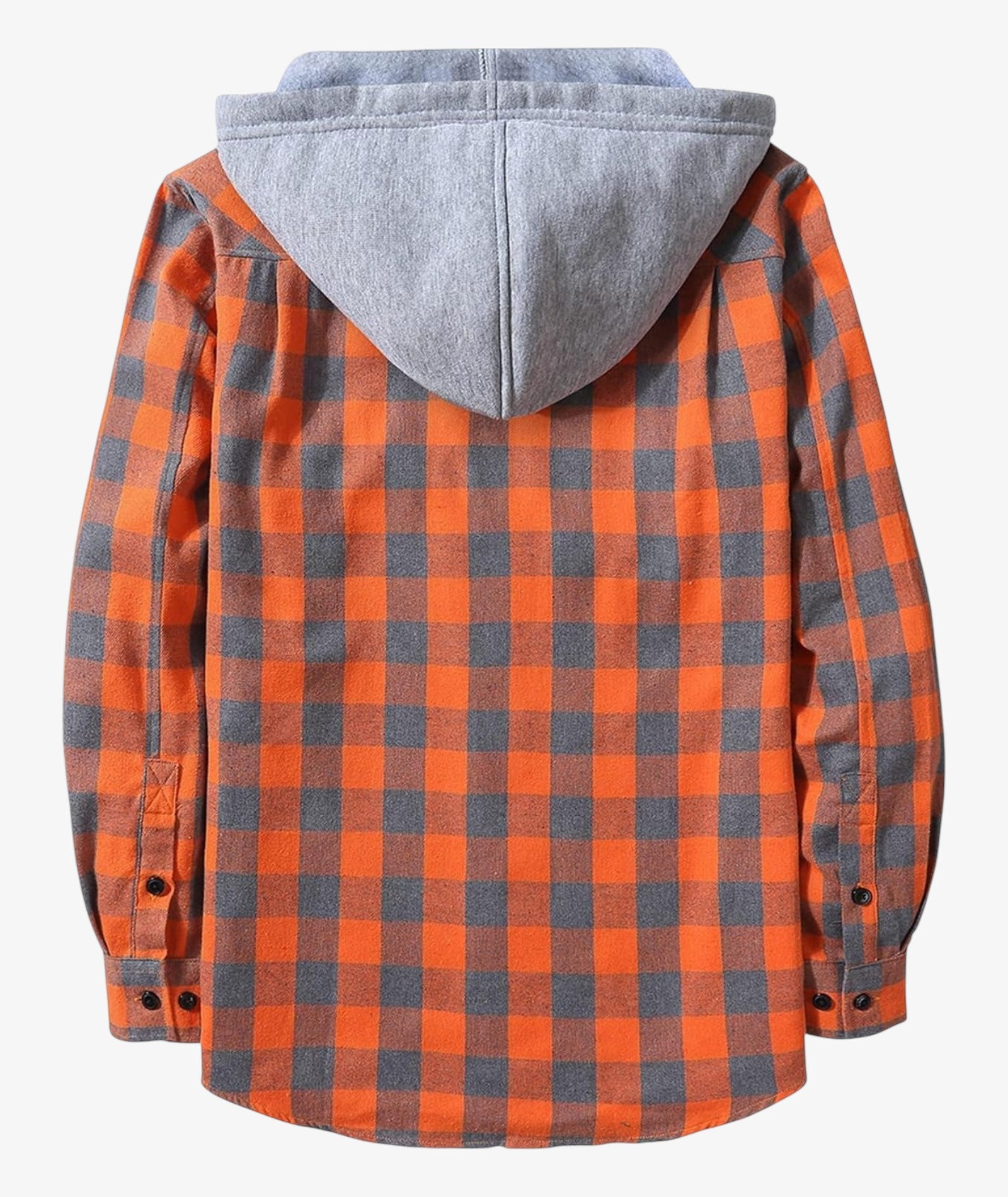 Camisa a cuadros con capucha