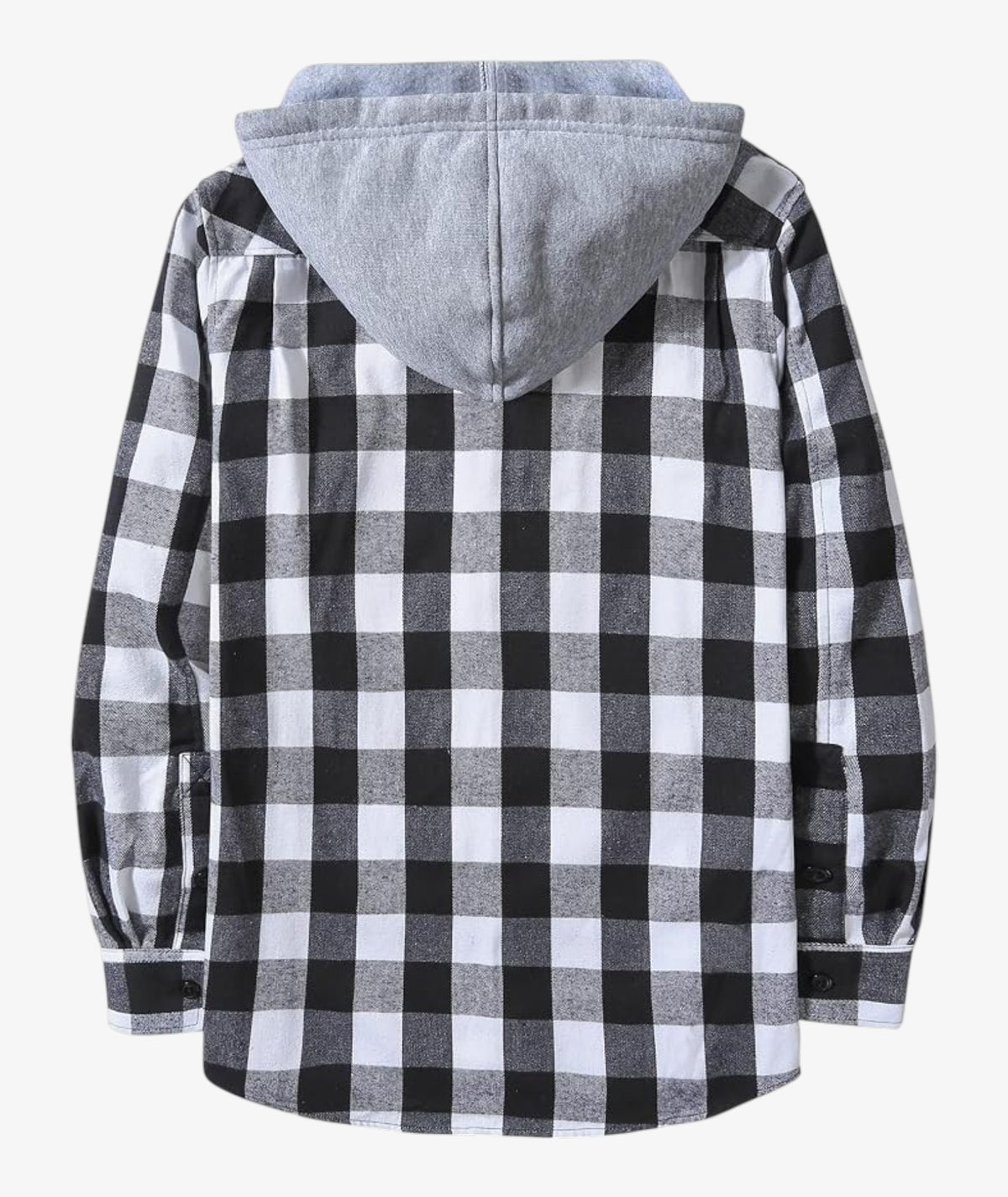 Camisa a cuadros con capucha