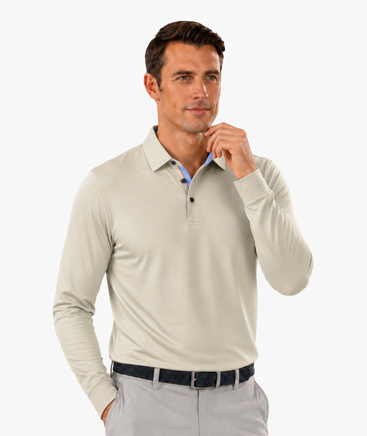 Casual Comfort Long Sleeve Polo