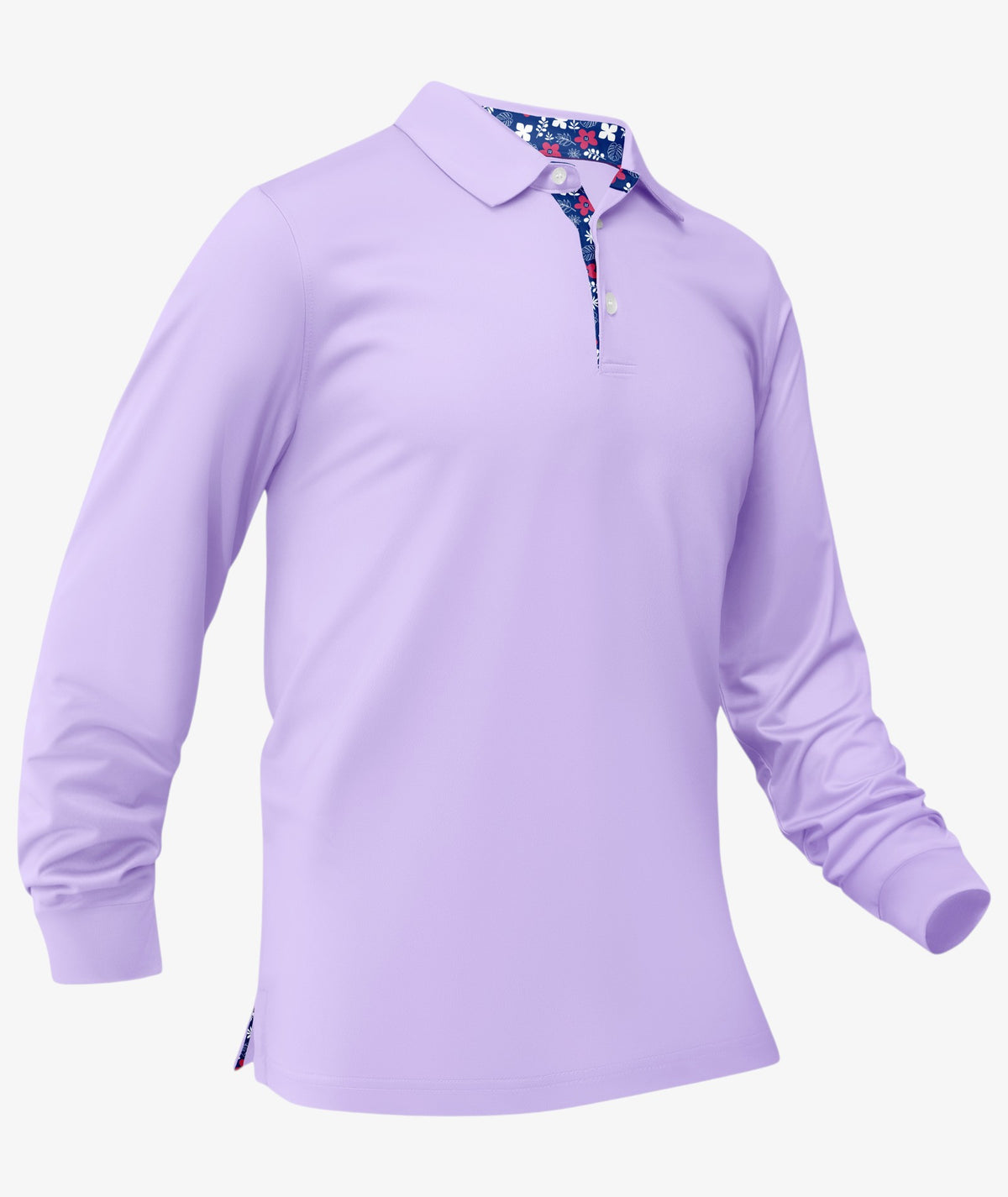 Floral Print Collar Polo