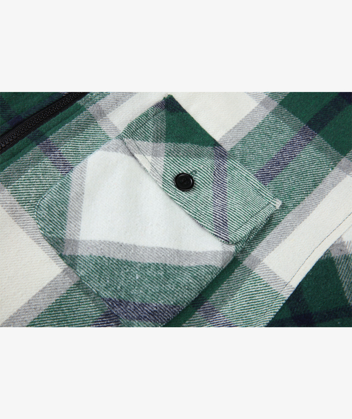 Sherpa-Lined Plaid Hooded Jacket
