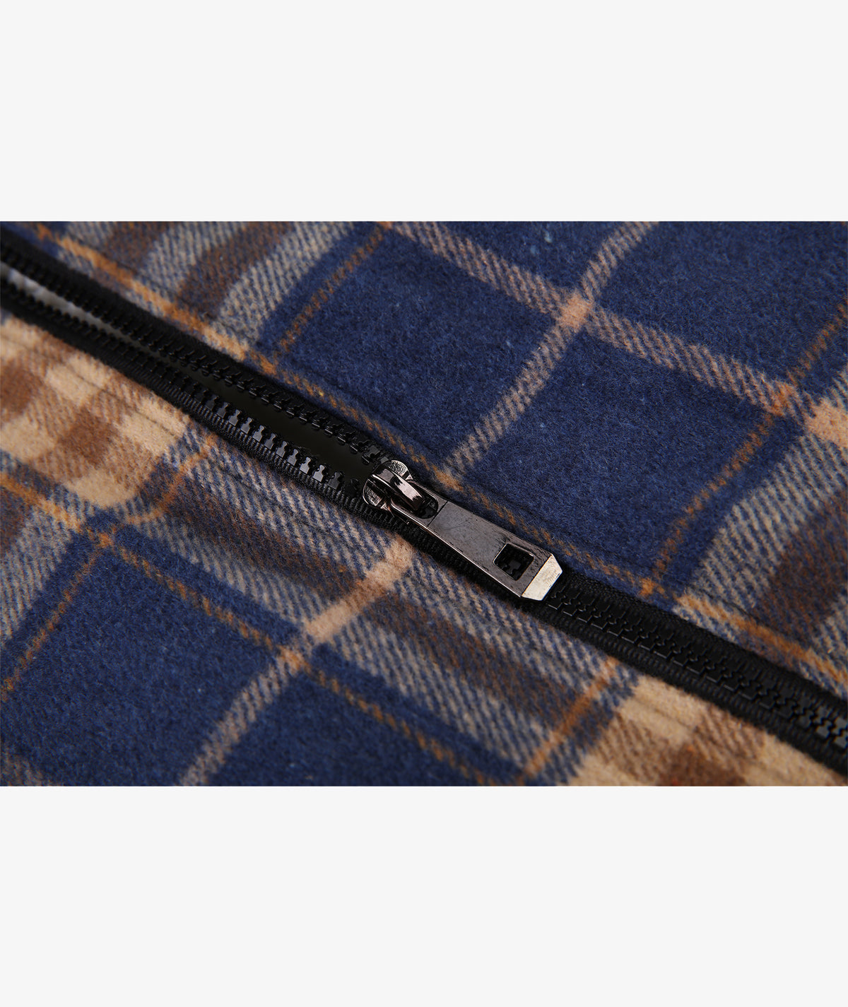 Sherpa-Lined Plaid Hooded Jacket