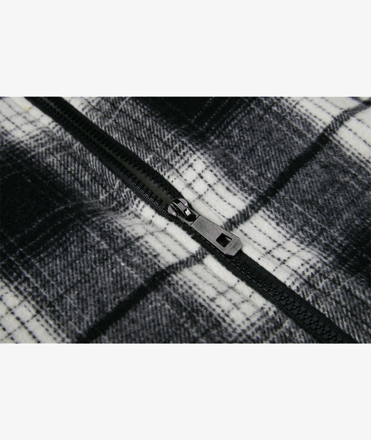 Sherpa-Lined Plaid Hooded Jacket