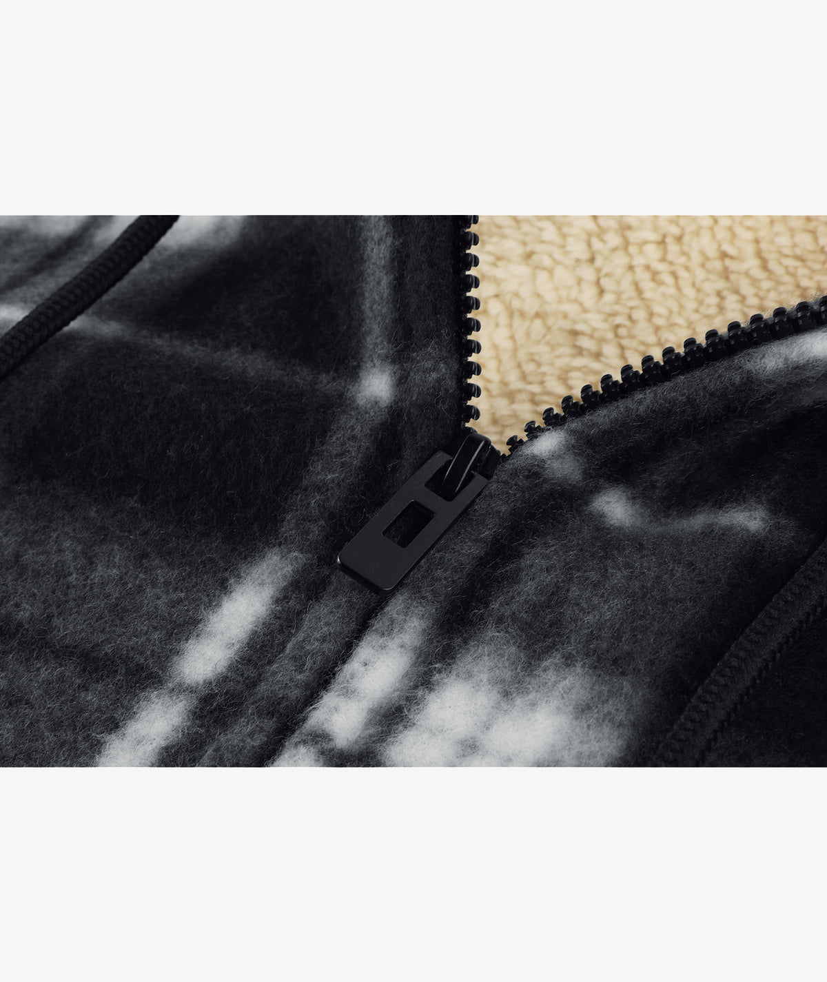 Plaid Sherpa Full-Zip Hoodie