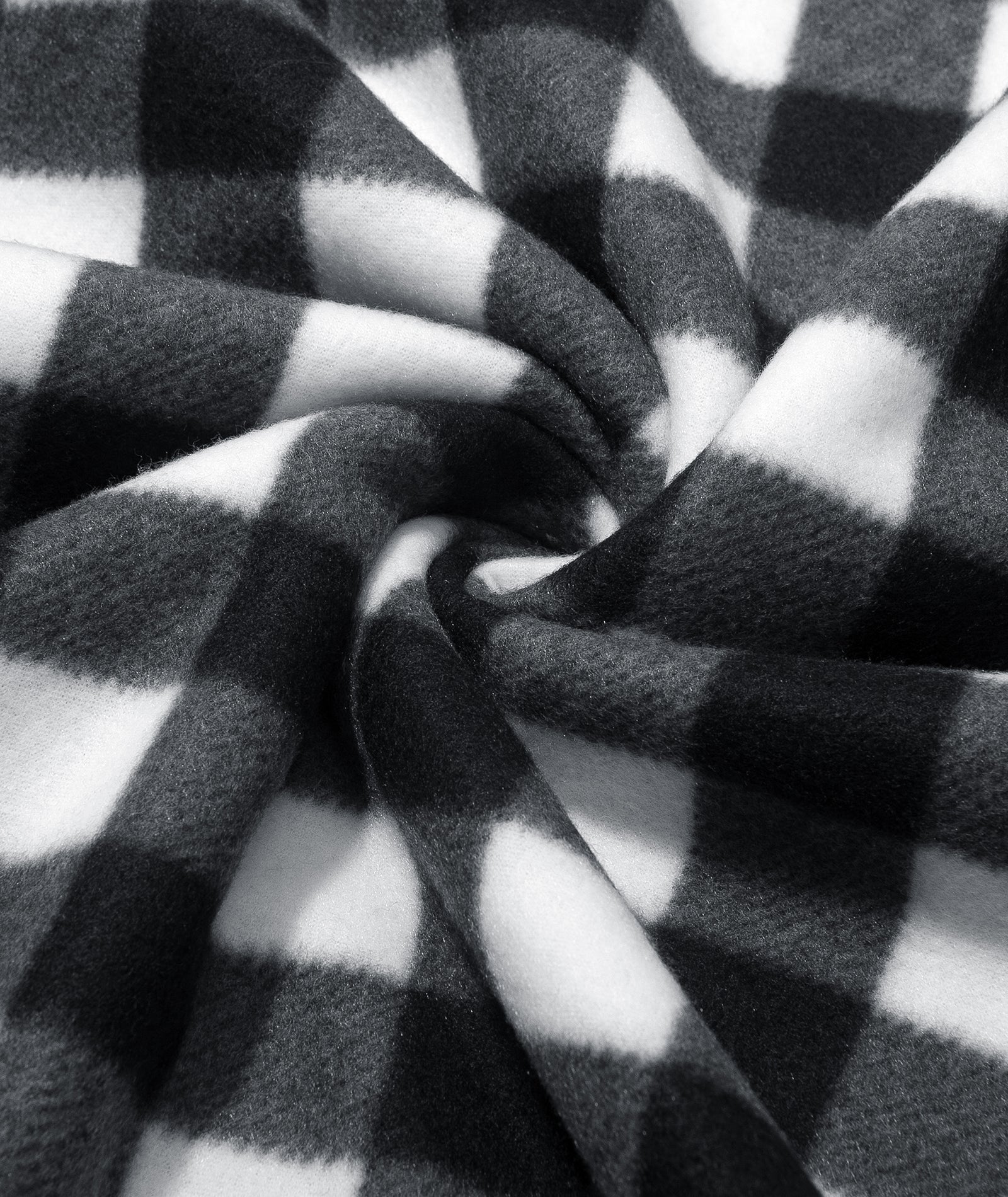 Plaid Sherpa Full-Zip Hoodie