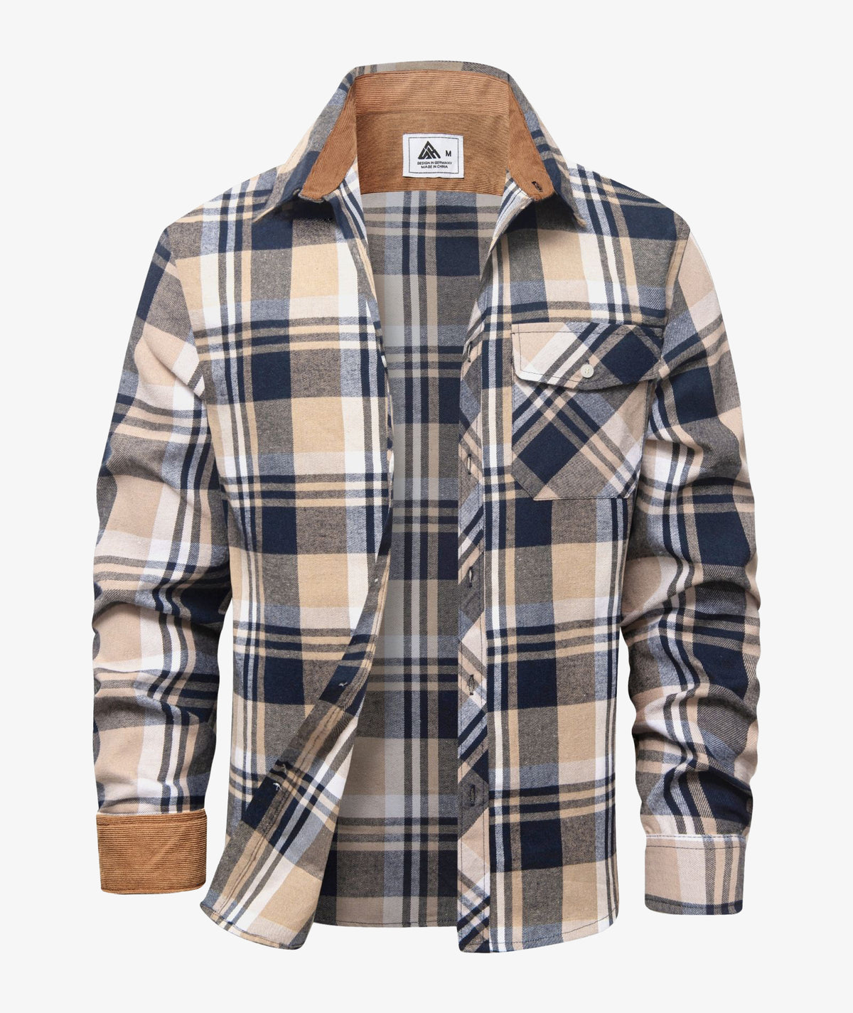 Camisa Chaqueta a Cuadros para Hombre
