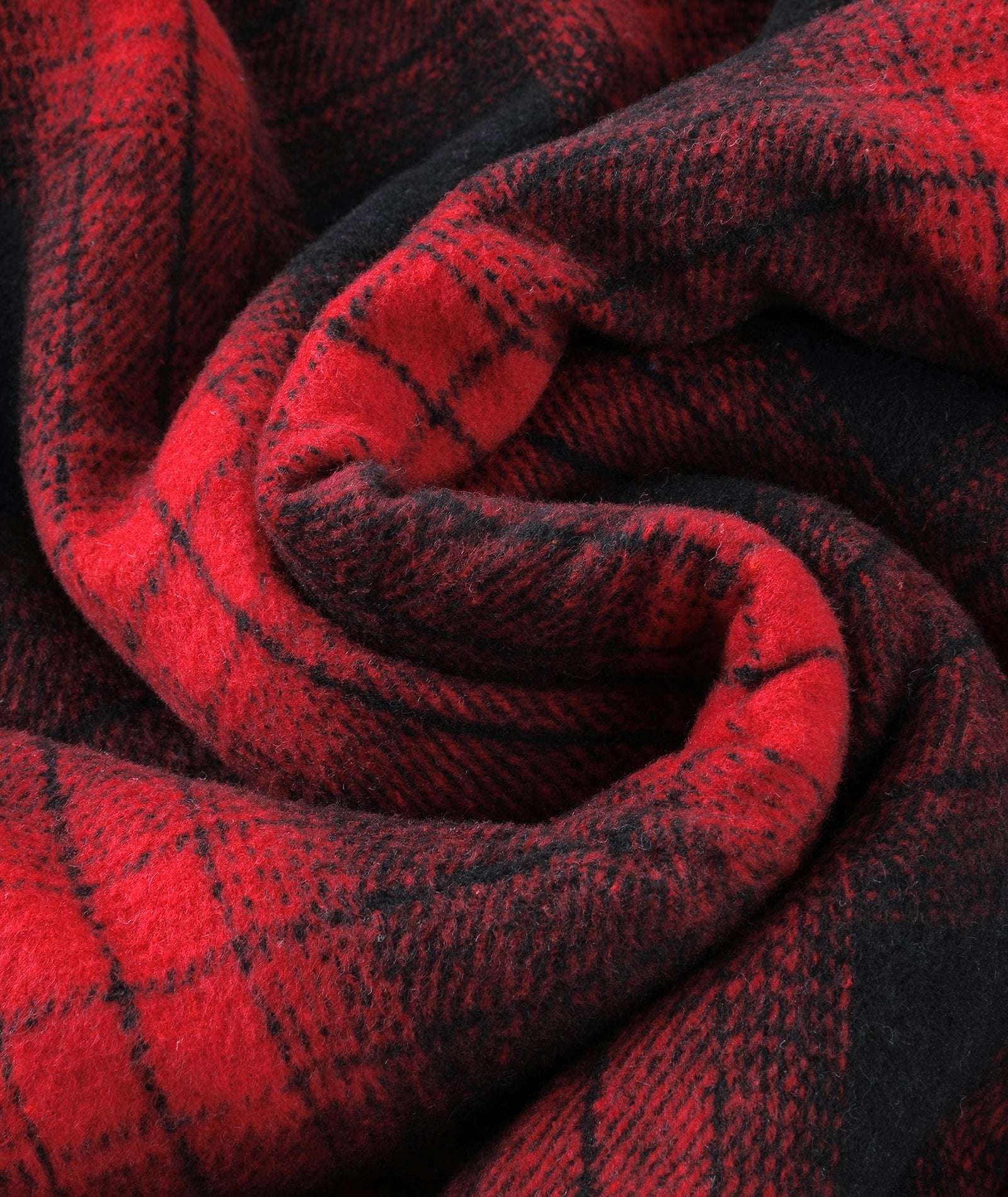 Sherpa-Lined Plaid Hooded Jacket