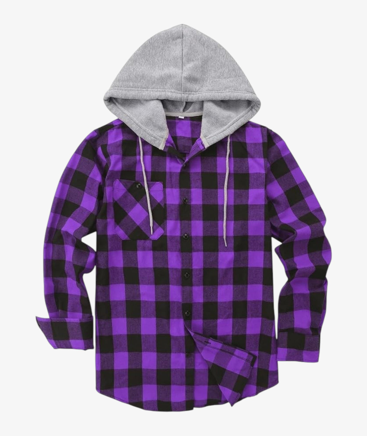 Camisa a cuadros con capucha
