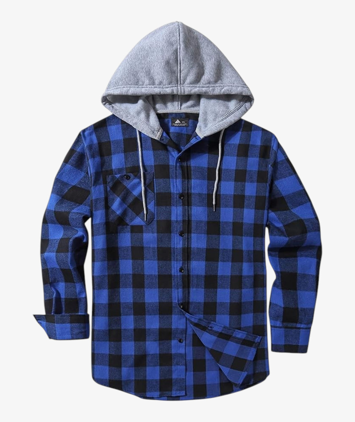 Camisa a cuadros con capucha