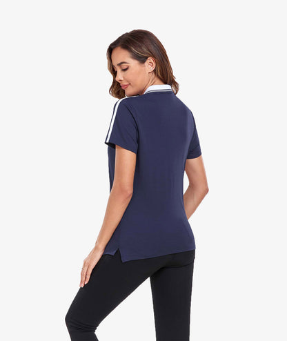 Contrast Collar Polo Shirt