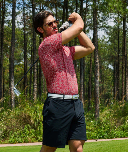 Crimson Flow Golf Polo