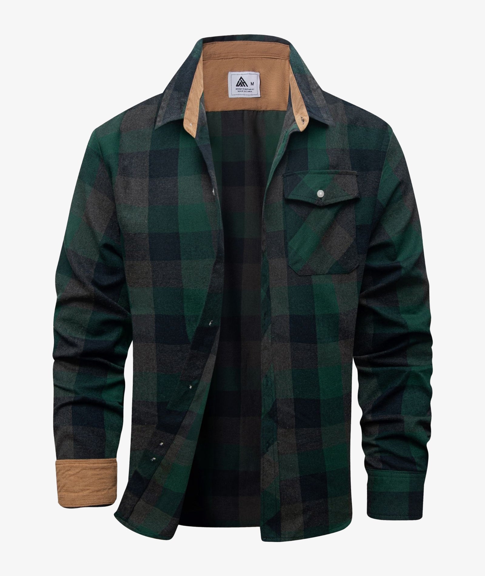 Camisa Chaqueta a Cuadros para Hombre