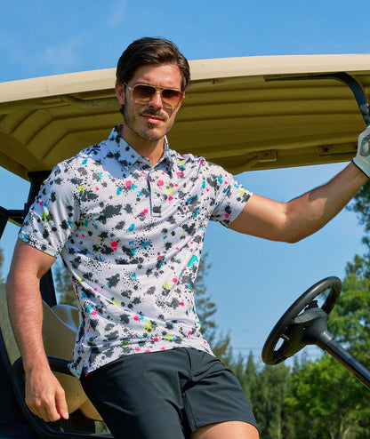 Polo de golf éclaboussures de peinture