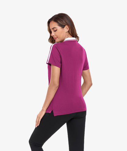 Contrast Collar Polo Shirt