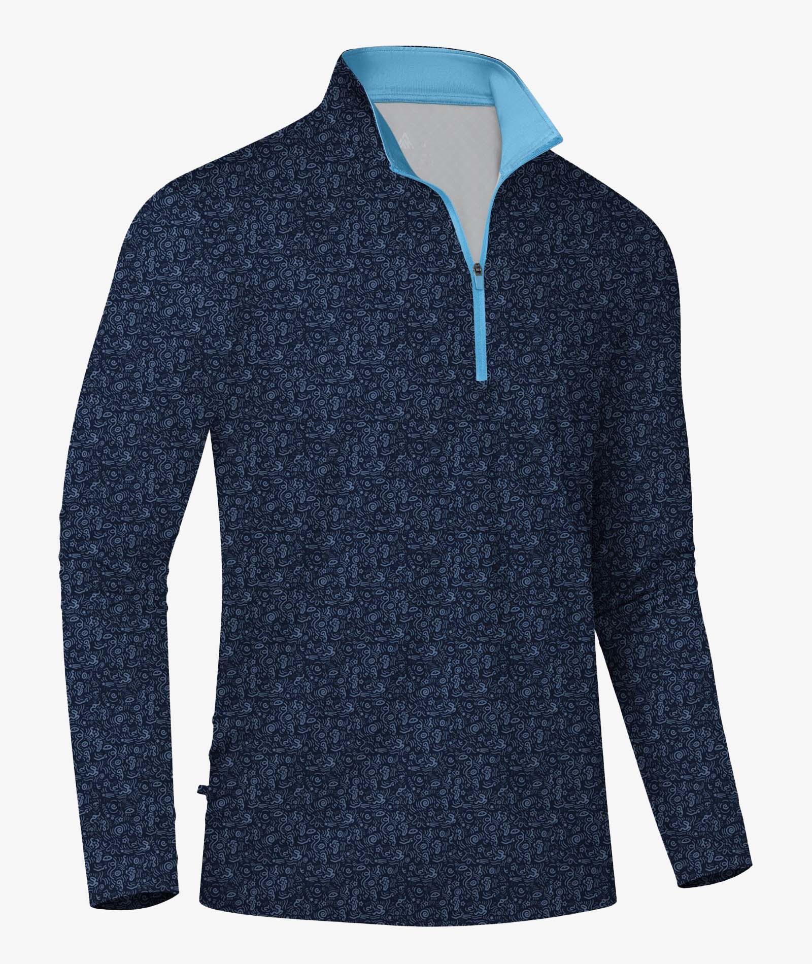 Polo zippé Abstract Maze