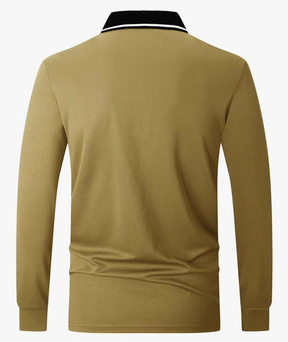 Athletic Long Sleeve Polo Shirt
