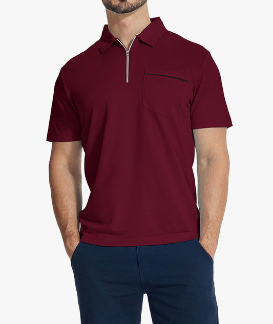 Polo technique avec poche zippée