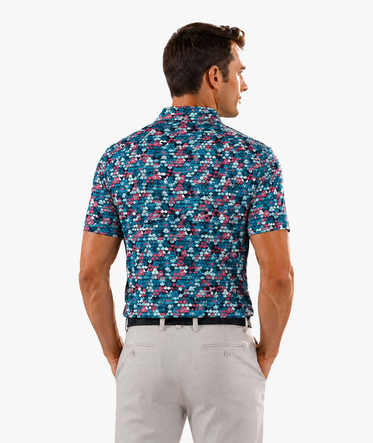 Polo de golf Tropic Grid