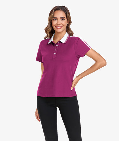 Contrast Collar Polo Shirt