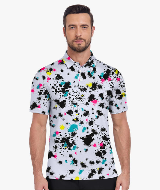 Polo de golf éclaboussures de peinture