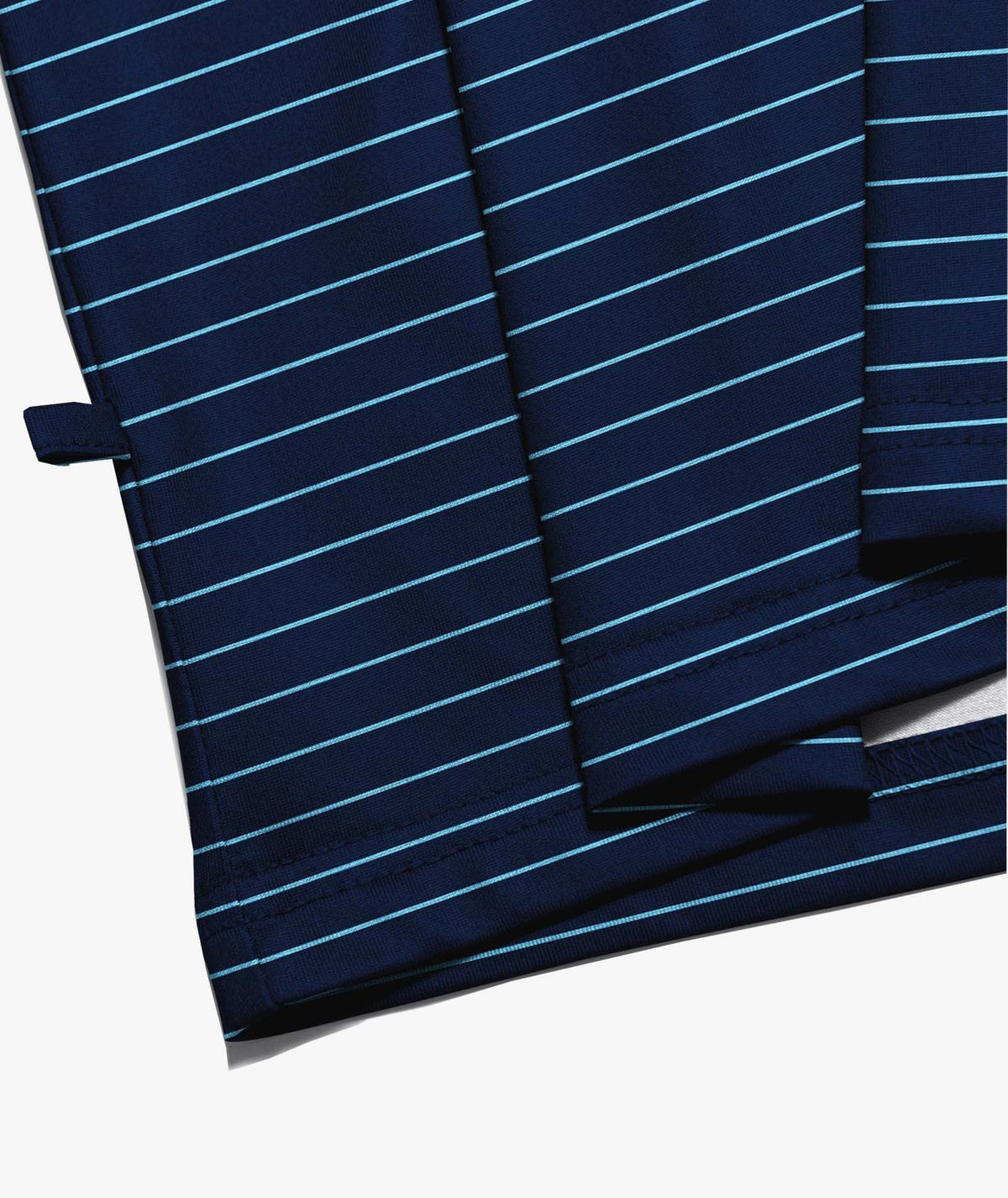 Polo quart de zip à rayures côtières