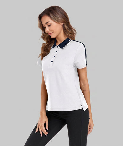 Contrast Collar Polo Shirt