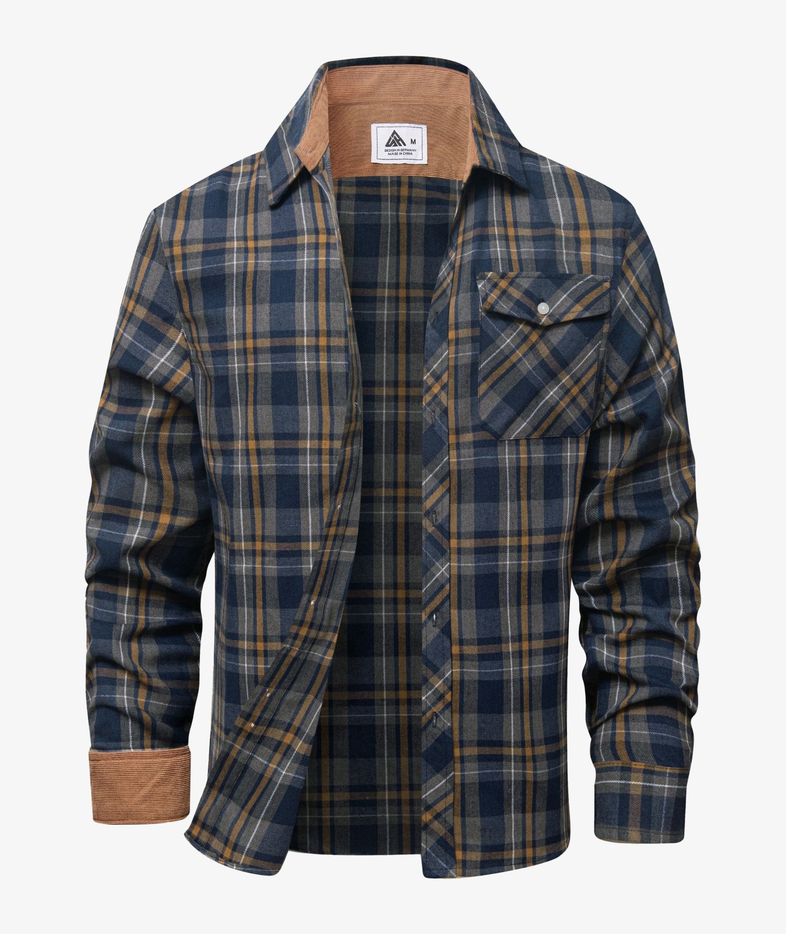 Camisa Chaqueta a Cuadros para Hombre