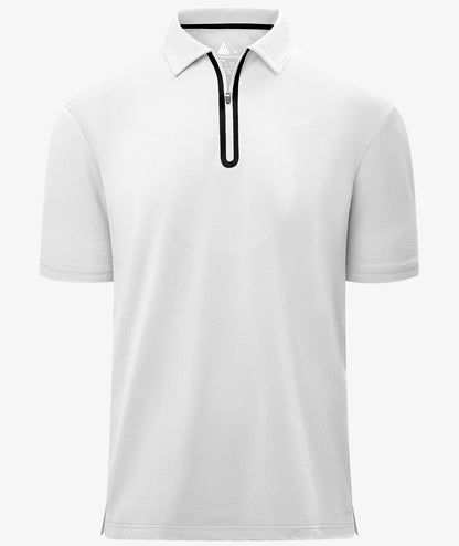 Polo de performance à col zippé