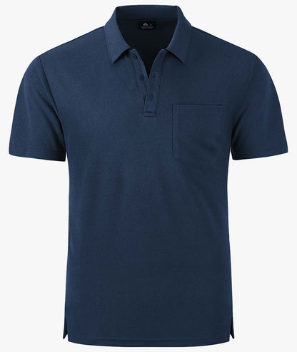 Polo de golf texturé à poche