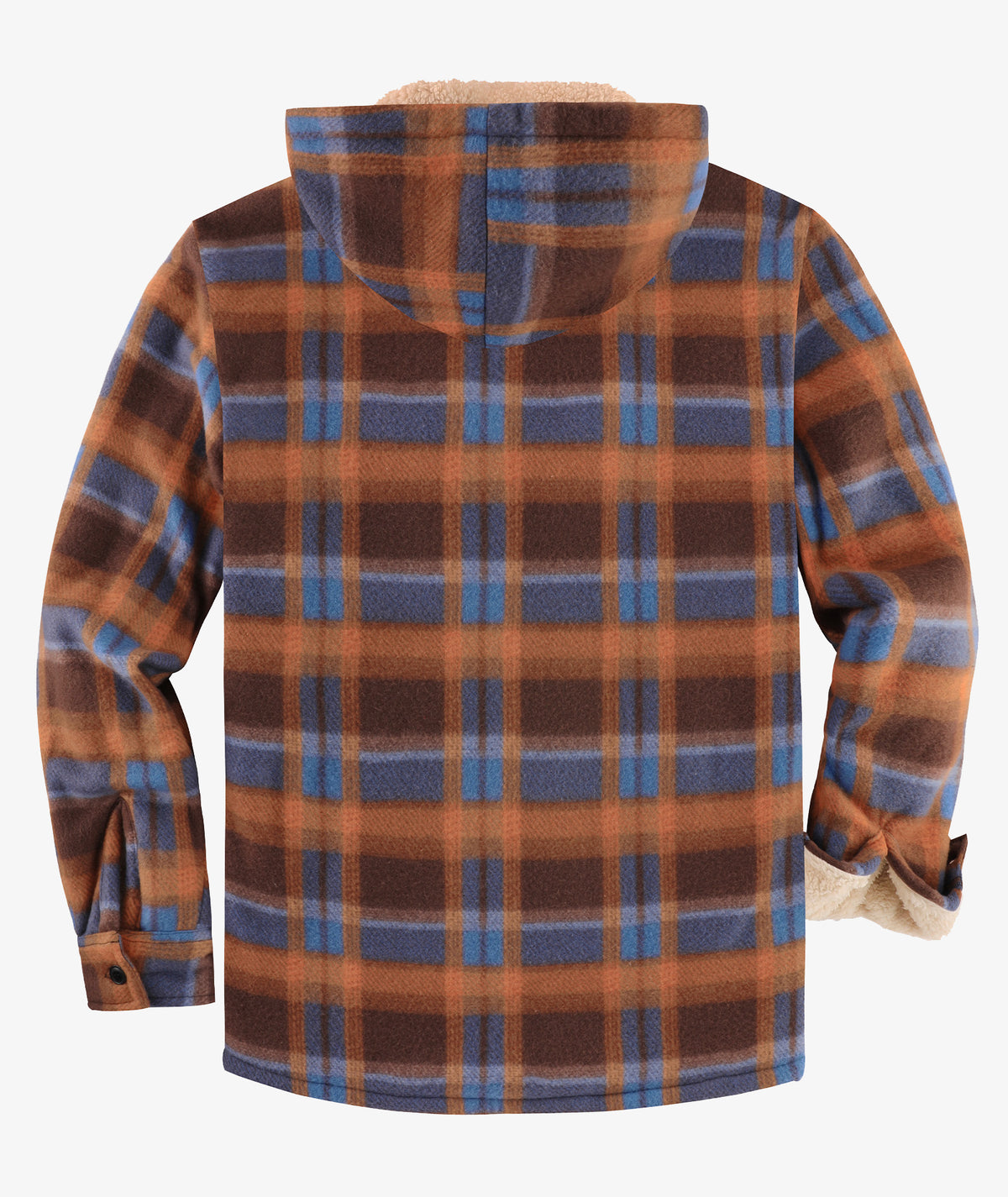 Plaid Sherpa Pocket Hoodie