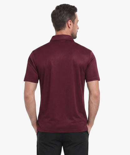 Polo de performance à col zippé